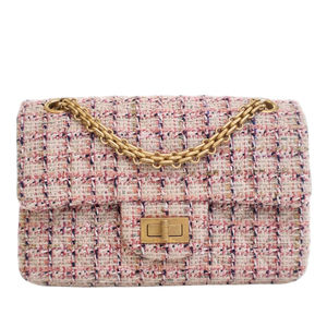Pre-Loved Chanel Mini Reissue 2.55 Tweed Single Flap 224